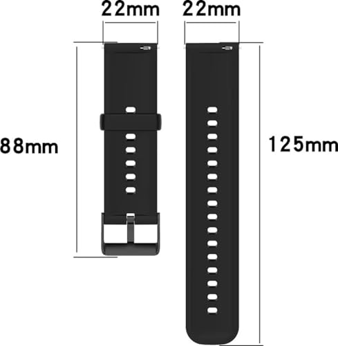 22MM silicone Strap for Smart Watches Compatible With Noise, Fireboltt, Boat Xtend, Pebble, Boat Flash, Noise Color Fit, Ultra Smart Watch & All Watches | White & maroon | Pack of 2