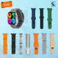 SE HUB S9 MK-X100 Smartwatch Combo With 10 Colorful Strap
