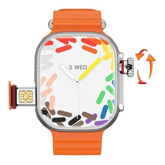 S9 Ultra 2.04 Amoled Large Screen with 4G/5G sim Watch Rotating Camera