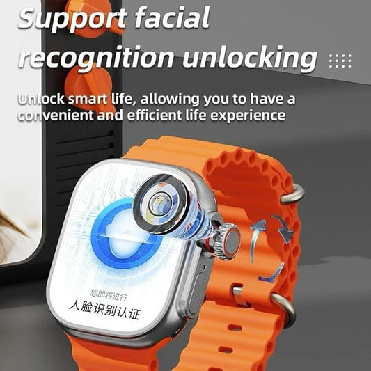 S9 Ultra 2.04 Amoled Large Screen with 4G/5G sim Watch Rotating Camera