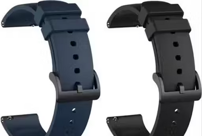 22MM Premium Silicone Watch Strap for Smartwatch | Soft Waterproof Replacement Band for Men & Women | Adjustable Sports Wrist Belt Compatible with Noise, Boat, Fire-Boltt, Fastrack & More