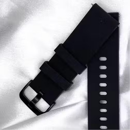 22MM Premium Silicone Watch Strap for Smartwatch | Soft Waterproof Replacement Band for Men & Women | Adjustable Sports Wrist Belt Compatible with Noise, Boat, Fire-Boltt, Fastrack & More