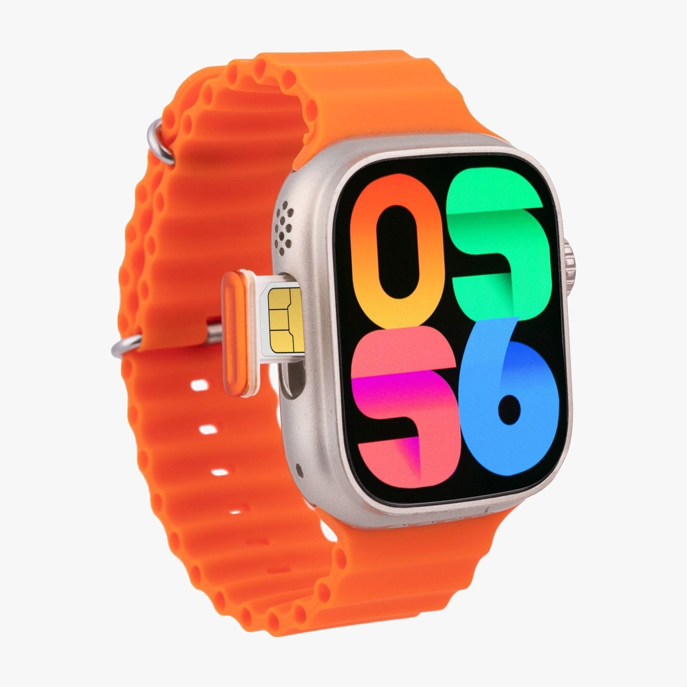 DUALCAMERA Ultra S9 Android Smart Watch 5G SIM Dual Camera Water Drop Screen Video Call Smartwatch (Black, Orange Strap, 49MM)ns and answers available