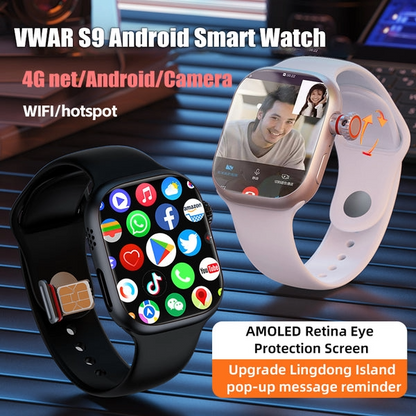 Premium S99/CD99 Smart Watch with 5G Ultra Sim Card with Hiden 180°Camera Smartwatch (Black Strap, 49MM)