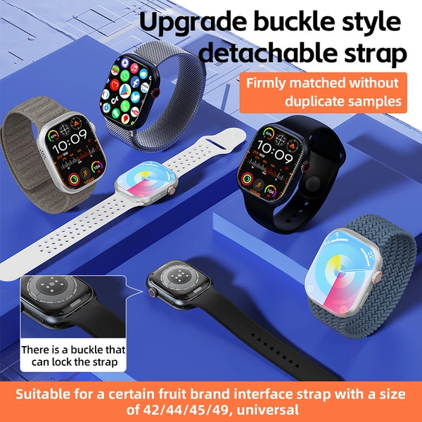 Premium S99/CD99 Smart Watch with 5G Ultra Sim Card with Hiden 180°Camera Smartwatch (Black Strap, 49MM)