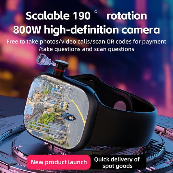 Premium S99/CD99 Smart Watch with 5G Ultra Sim Card with Hiden 180°Camera Smartwatch (Black Strap, 49MM)