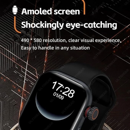 Premium S99/CD99 Smart Watch with 5G Ultra Sim Card with Hiden 180°Camera Smartwatch (Black Strap, 49MM)
