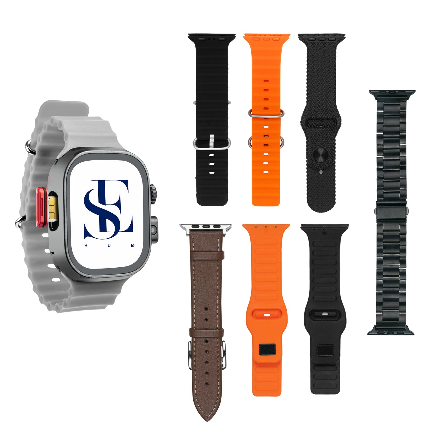 HW Call 2 Android Smartwatch Gift Set with 7 Interchangeable Straps | 4G SIM Support | Camera | 4GB+64GB | Bluetooth & Video Calling Smart Watch